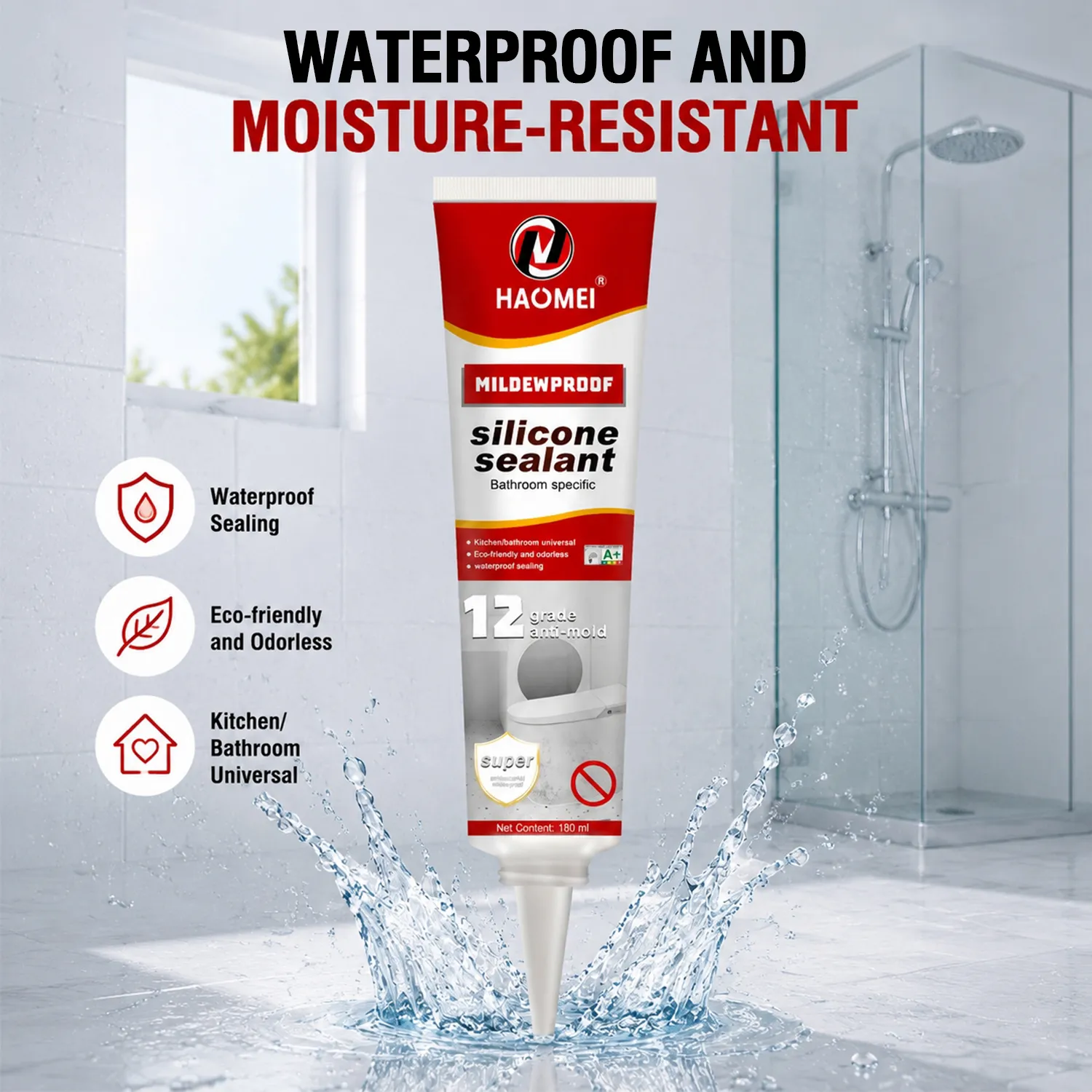 Clear Waterproof Silicone Sealant – Strong Adhesion Caulk