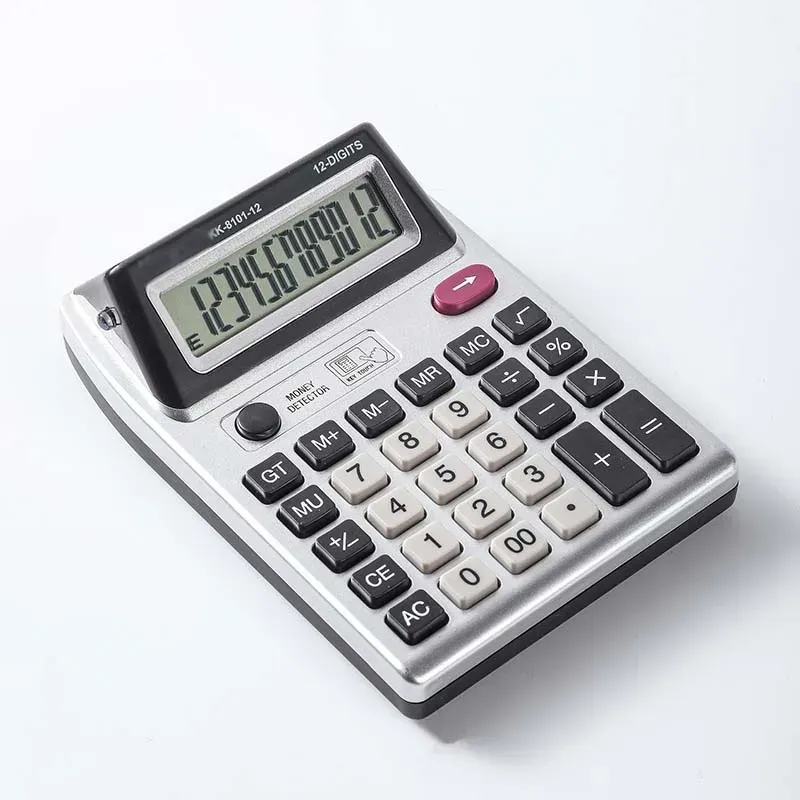 12 Digit Dual Screen Desktop Calculator School Office Use