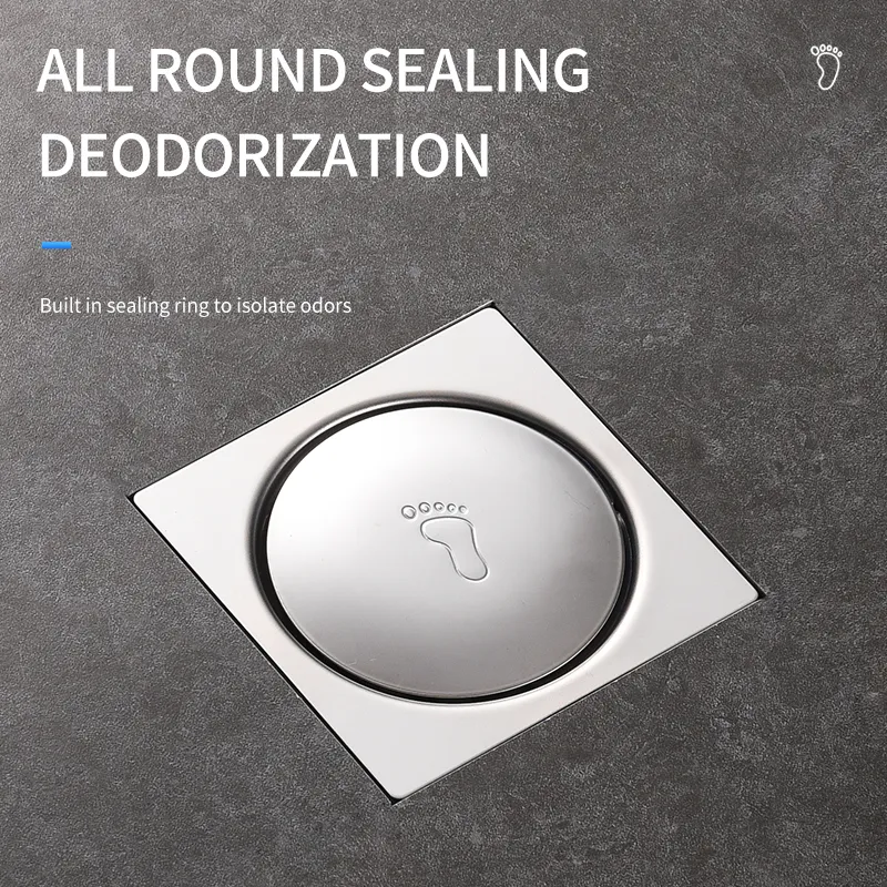 10cm*10cm Modern SS304 Stainless Steel Bathroom Floor Drain