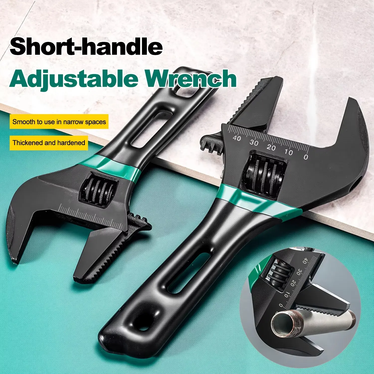 8inch Large Opening Adjustable Wrench