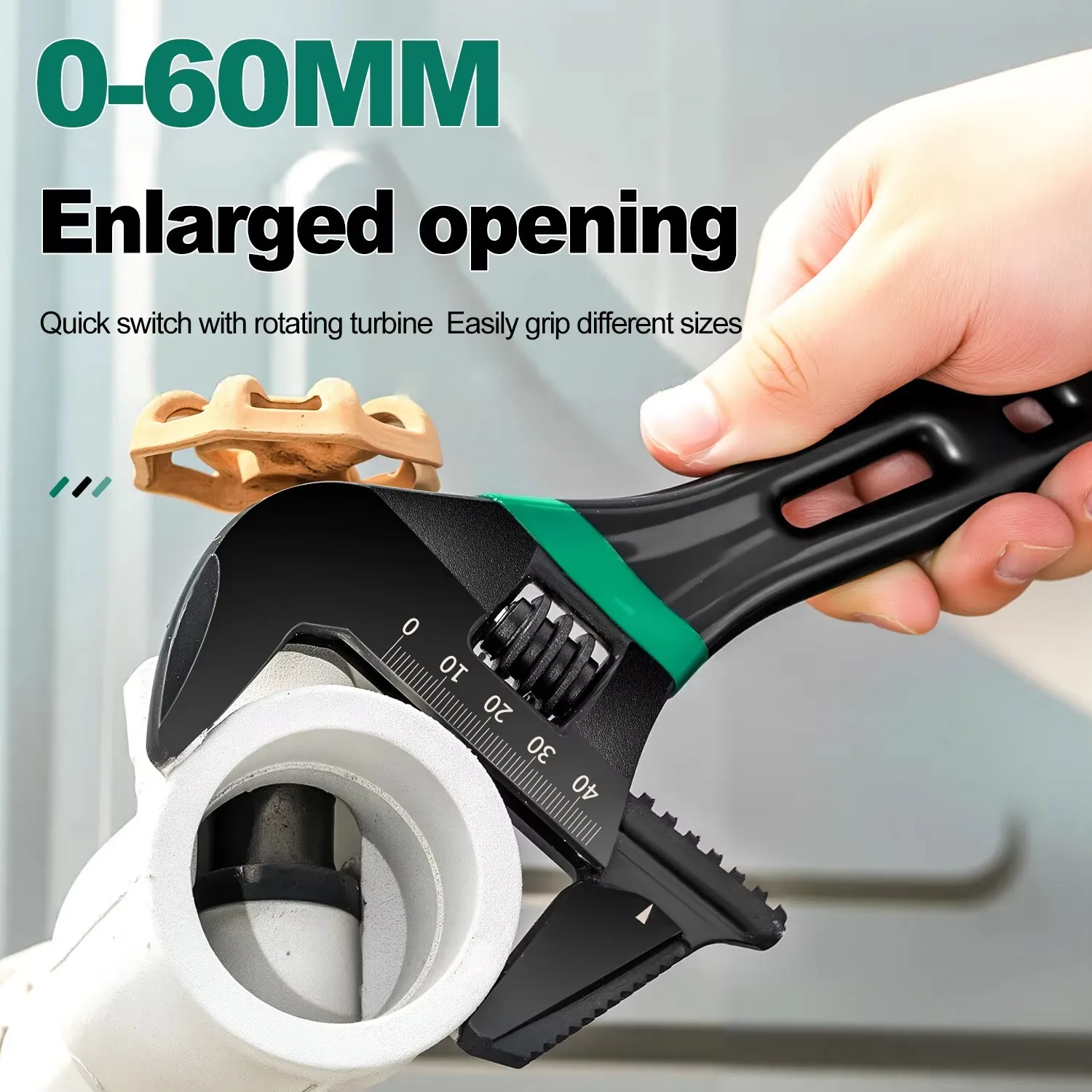 8inch Large Opening Adjustable Wrench hover