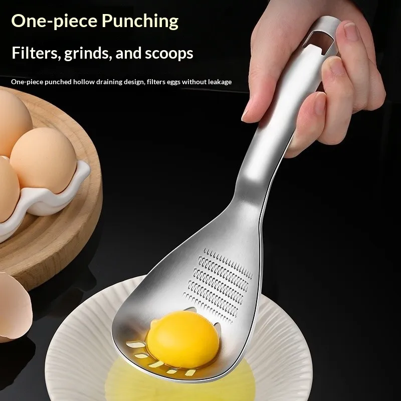 Multi-functional Grinding Spoon Egg, Soup Divider Kitchen Cooking Utensils